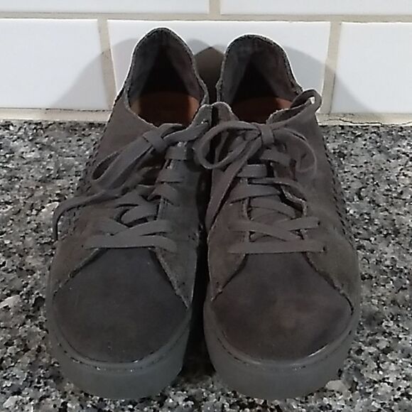 Toms Gray Suede Woven Lace Up Shoes. Sz 6 - Picture 3 of 10